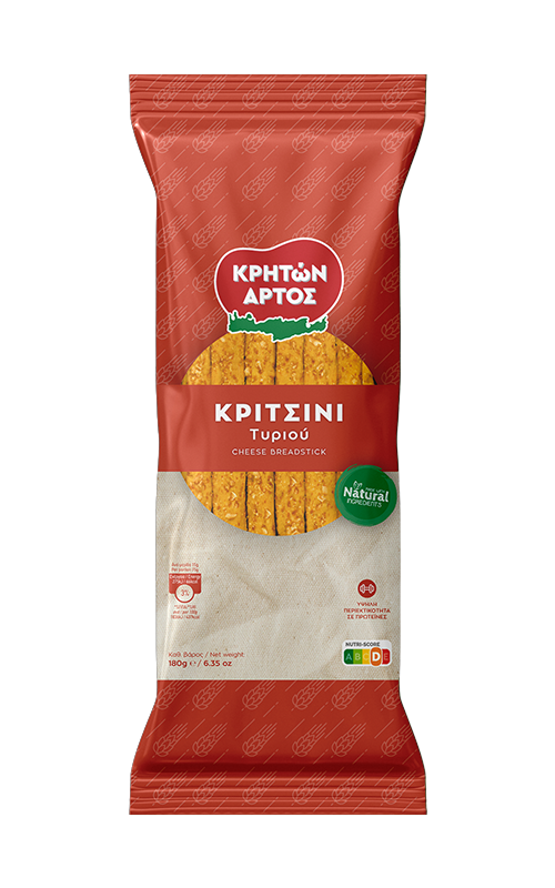 Grissini med ost 180g, kriton artos