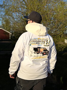 Softshell jacka vit/svart 