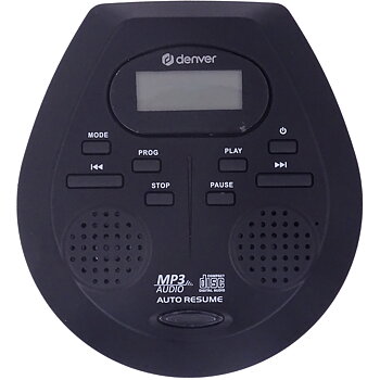 Denver DMP-395B  CD-spelare Bärbar Inbyggda högtalare, Svart