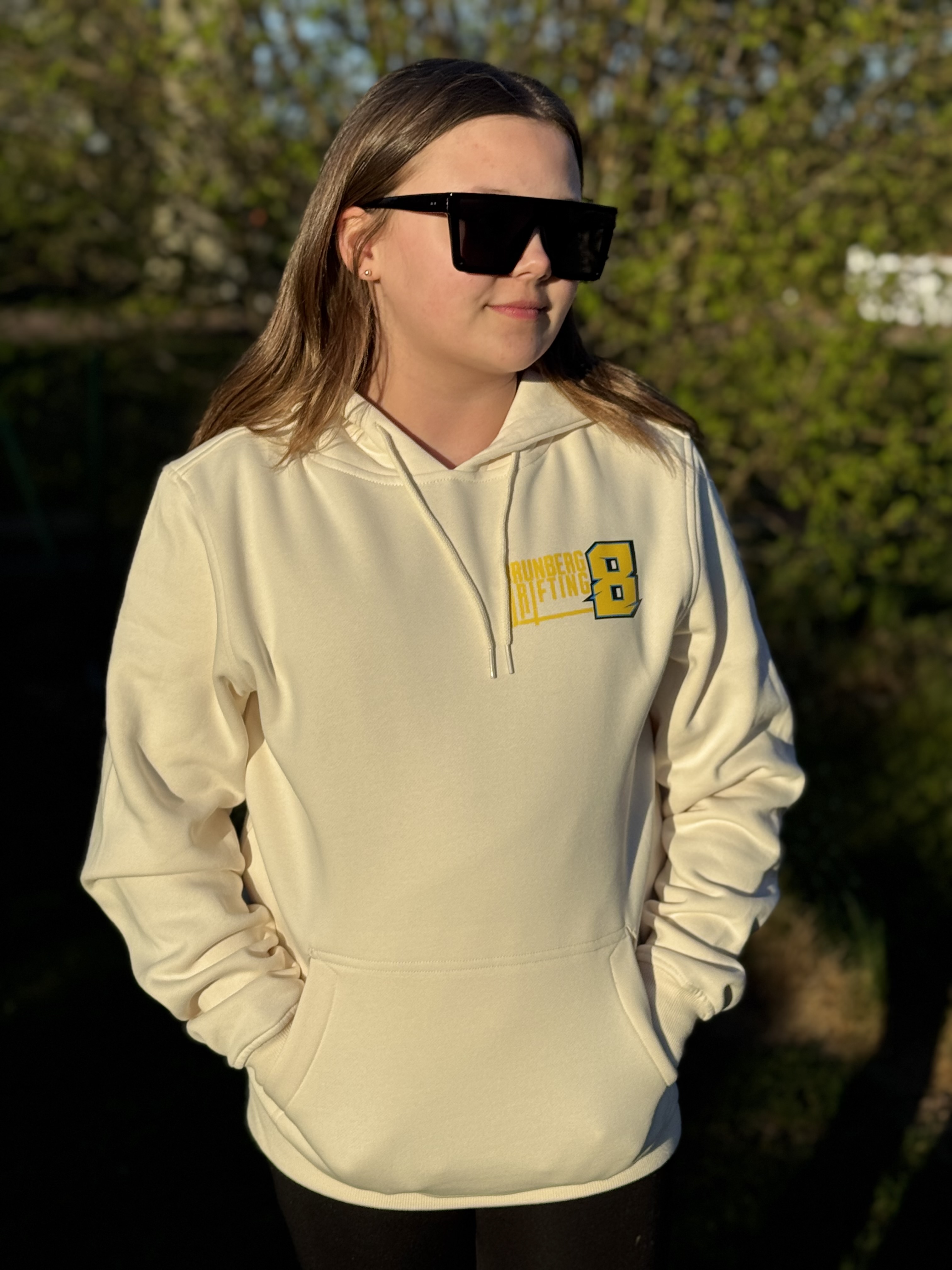 10 års jubileum hoodie sand färg 