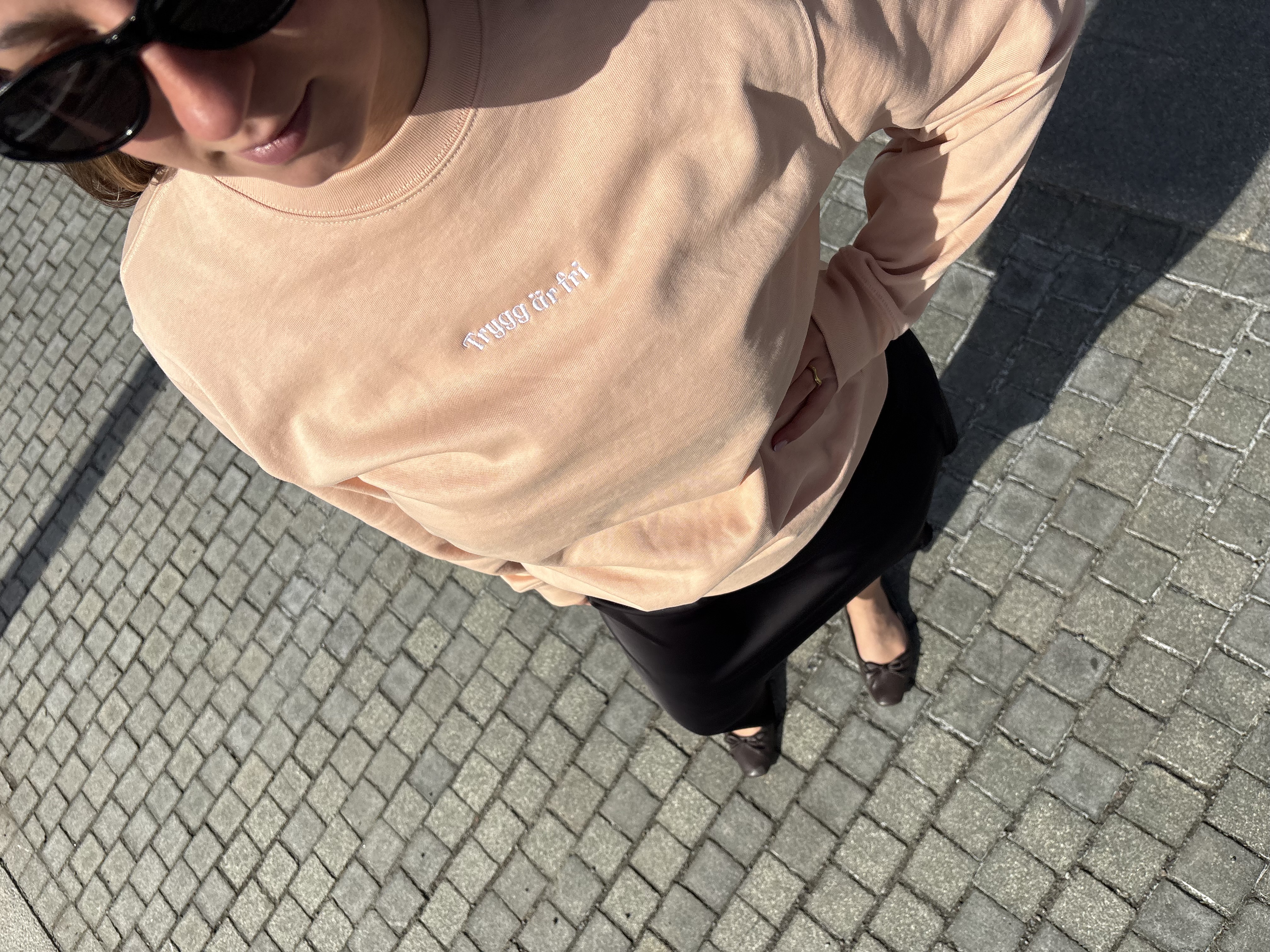Sweatshirt Trygg är fri  Unisex - Changer 2.0 - Fraiche Peche - Moderatkvinnorna - 2