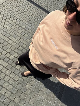 Sweatshirt Trygg är fri  Unisex - Changer 2.0 - Fraiche Peche - Moderatkvinnorna