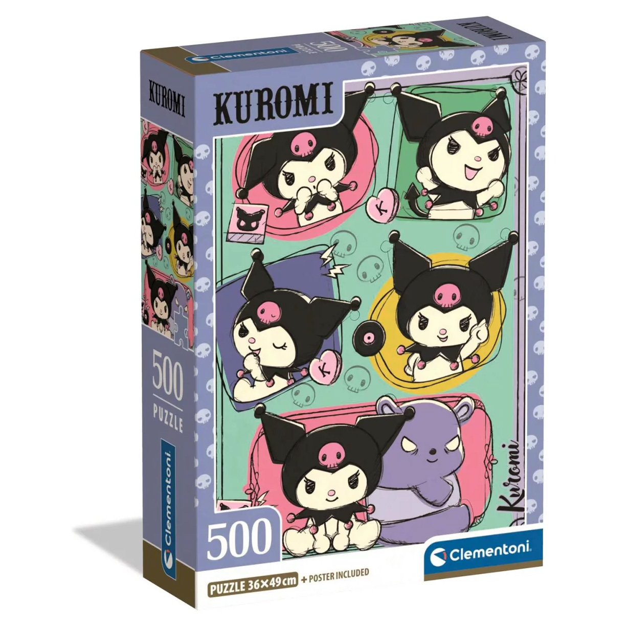Kuromi  Pussel Clementoni 500 Bitar - Inkluderar en Poster