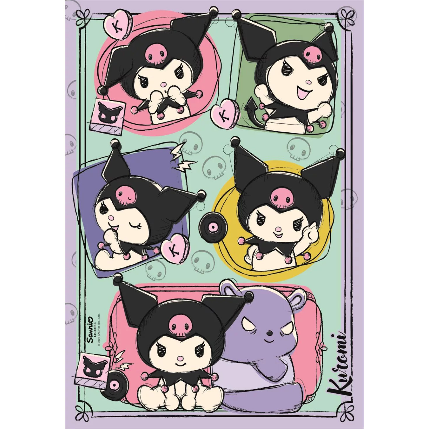 Kuromi  Pussel Clementoni 500 Bitar - Inkluderar en Poster - 2