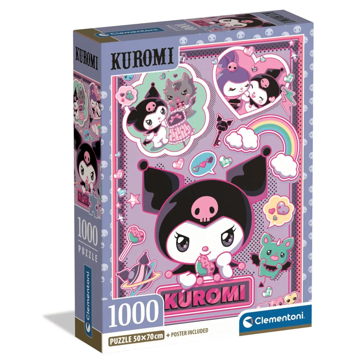 Kuromi  Pussel Clementoni 1000 Bitar - Inkluderar en Poster