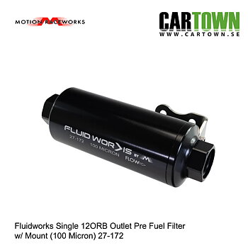 Fluidworks 12GPM Pre Fuel Filter w/ Mount (100 Micron)