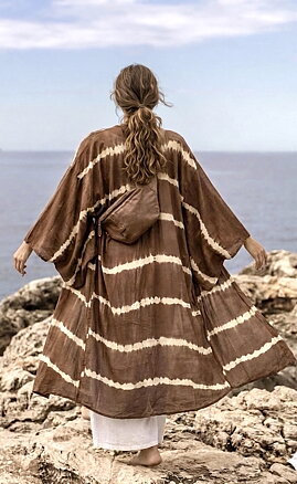 Kimono - tie dye brown