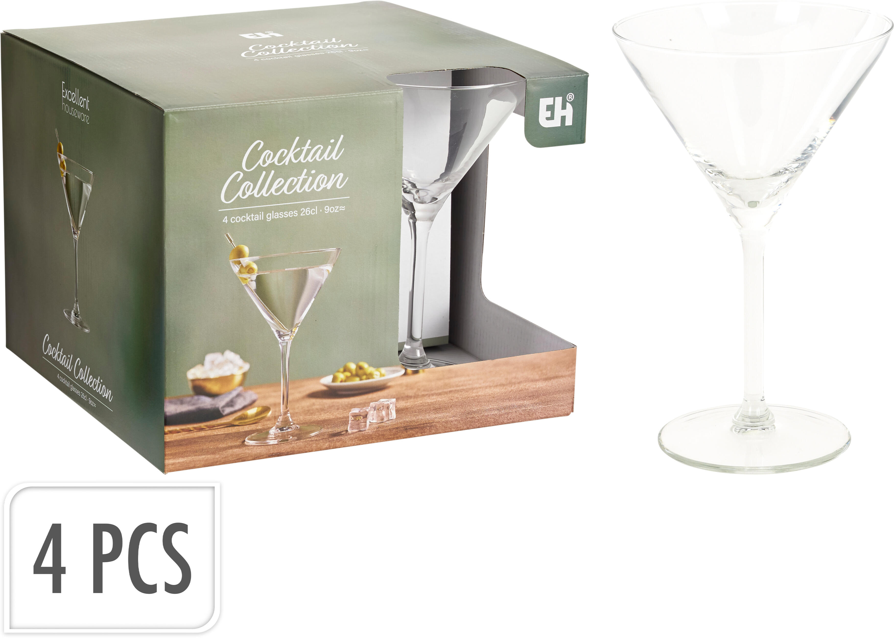 Cocktailglas 26cl 4st