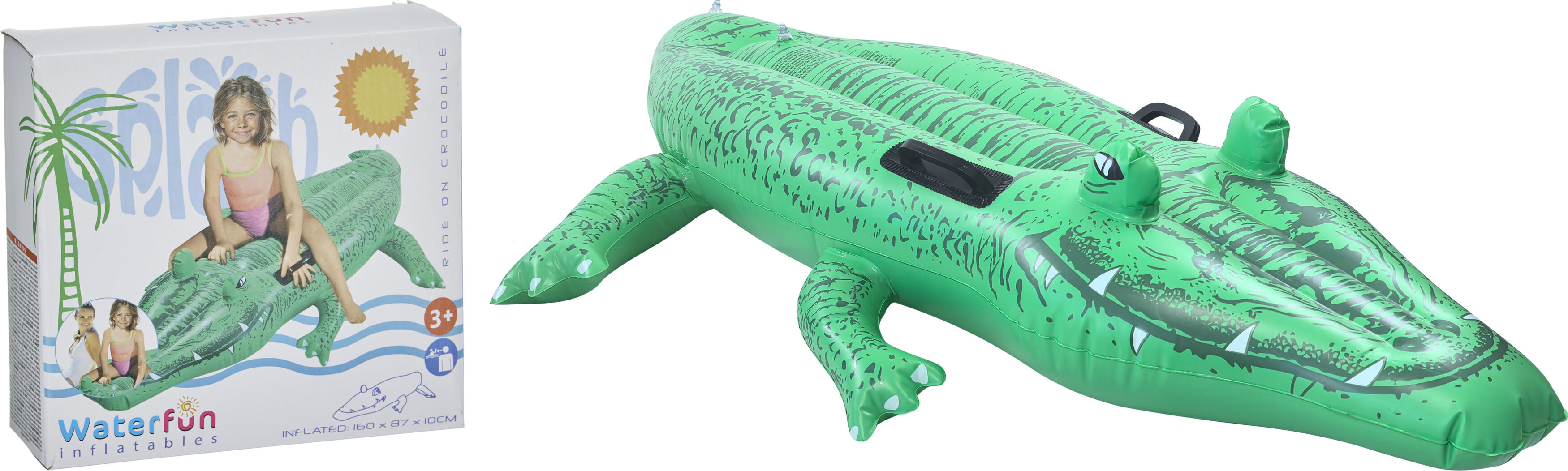 Uppblåsbar krokodil