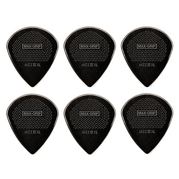 Dunlop Jazz 3XL Max Grip Stiffo (Black 6-Pack)