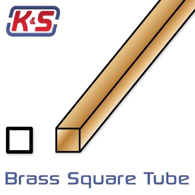 K&S Mässingsrör Fyrkant 4x4x300mm (0.45) (2)