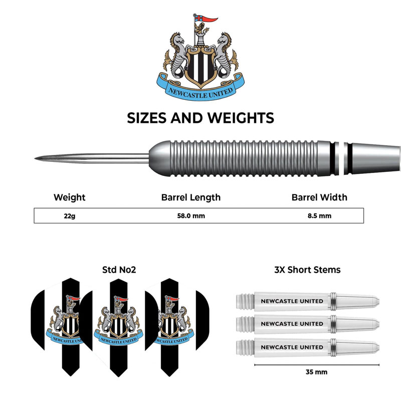 Newcastle United FC Official Licensed Mässing 22g - 3