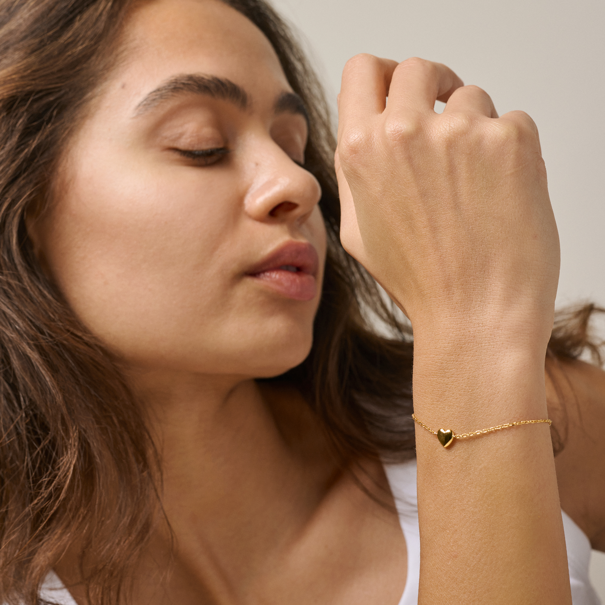 Enamel Copenhagen Bracelet Amore, Sterling Silver, 18 K Gold Plated - 2