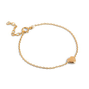 Enamel Copenhagen Bracelet Amore, Sterling Silver, 18 K Gold Plated