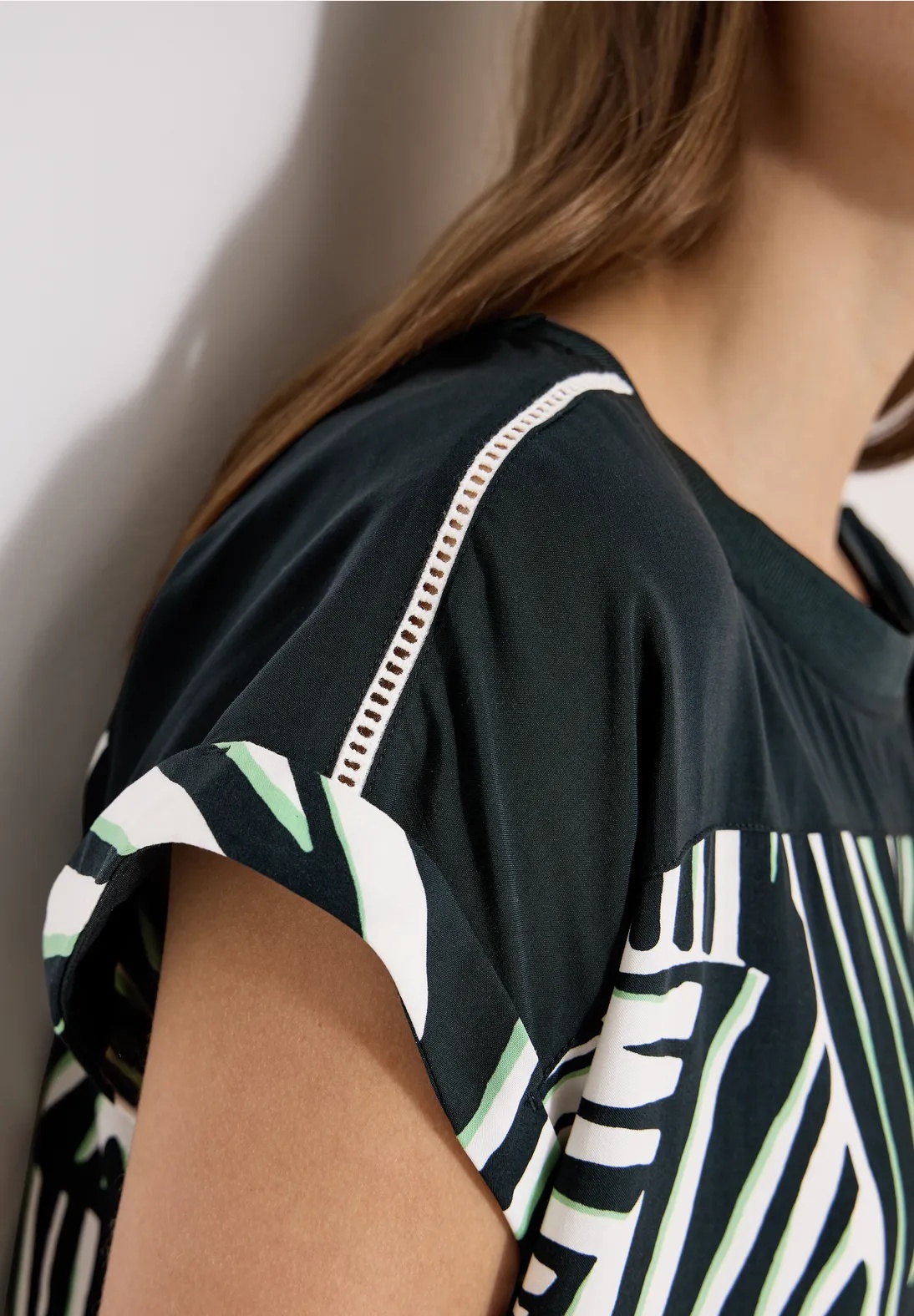 Print Mix Dress - Cecil - 4
