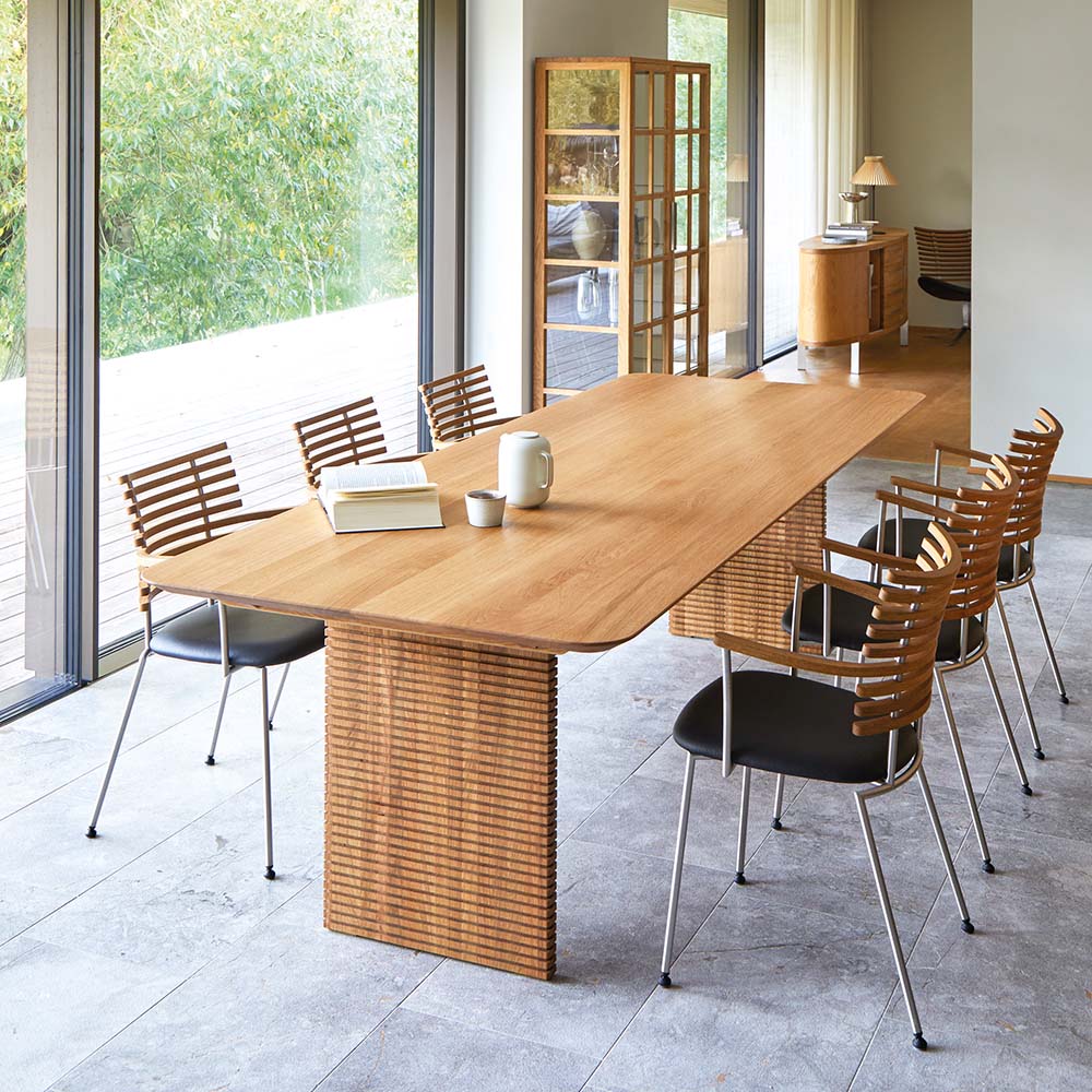 GM 3520 Quarter Dining Table - (Solid wood several sizes) Extendable - Naver Collection - 2
