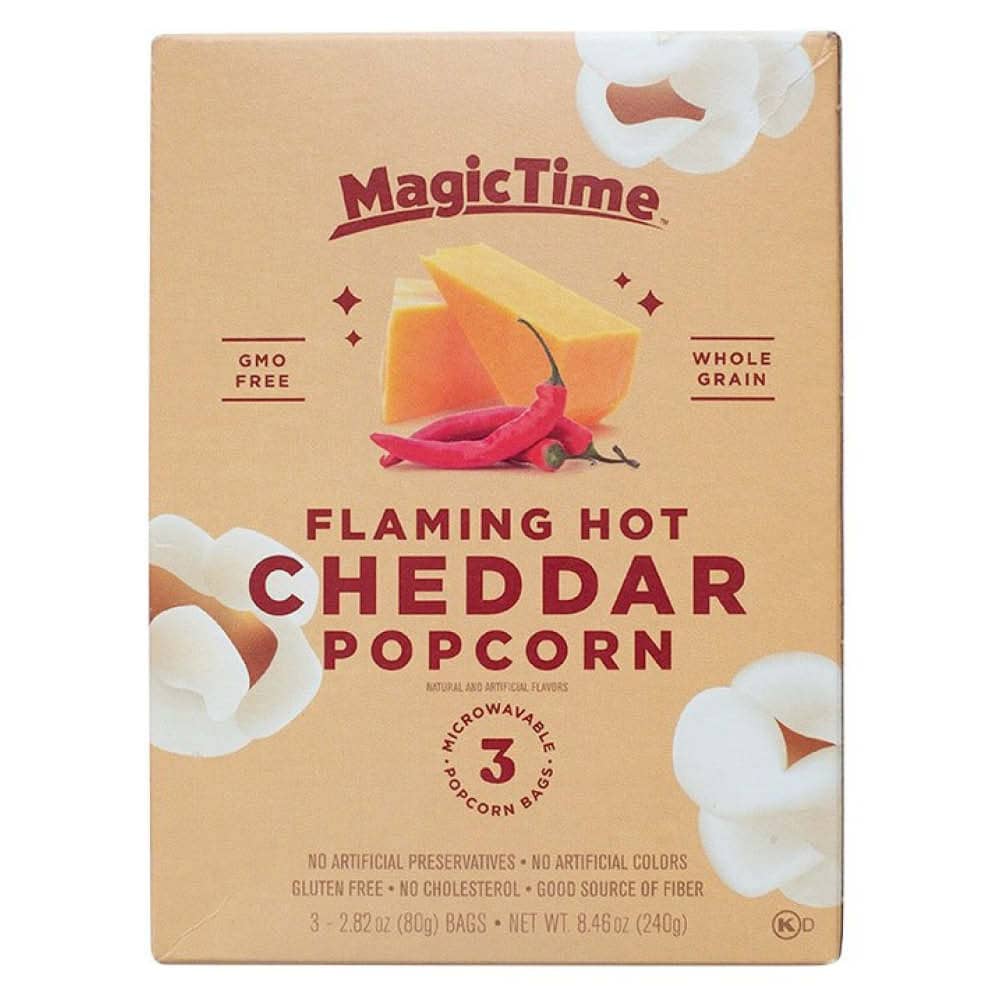 Magic Time Flaming Hot Cheddar Microwave Popcorn 240g