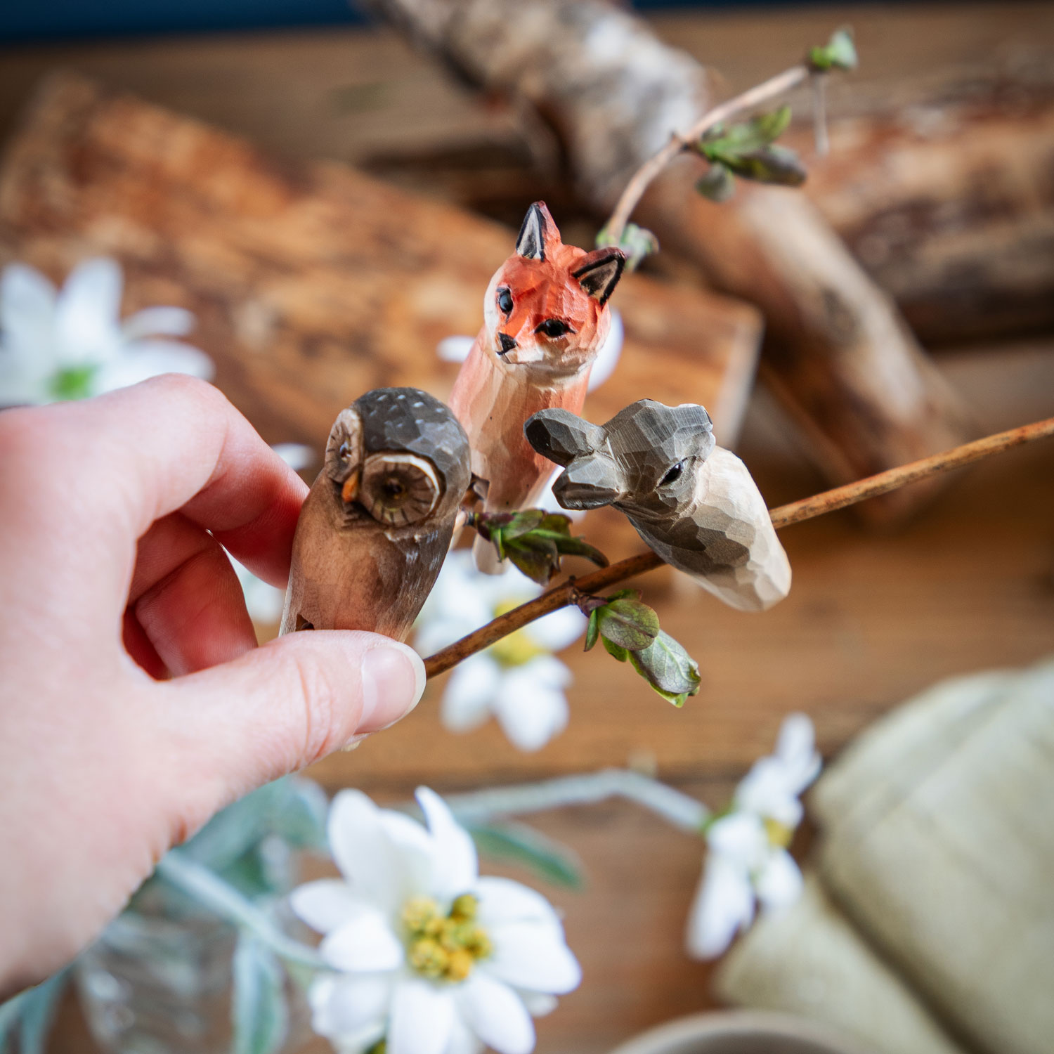 Décor Forestier – Lisière (Renard, Hibou, Lièvre)