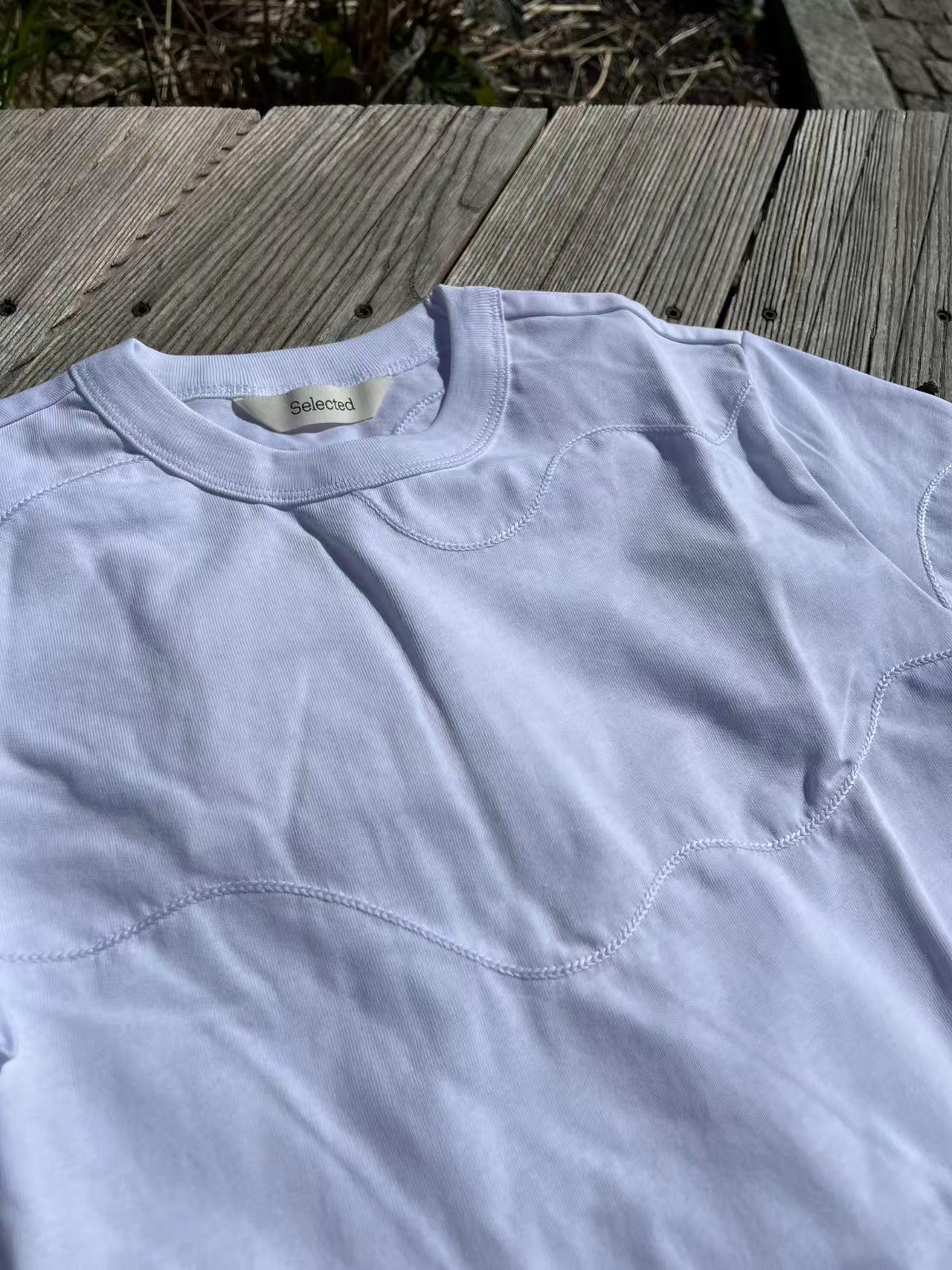 Selected Femme Mila Embroidery Tee - 2
