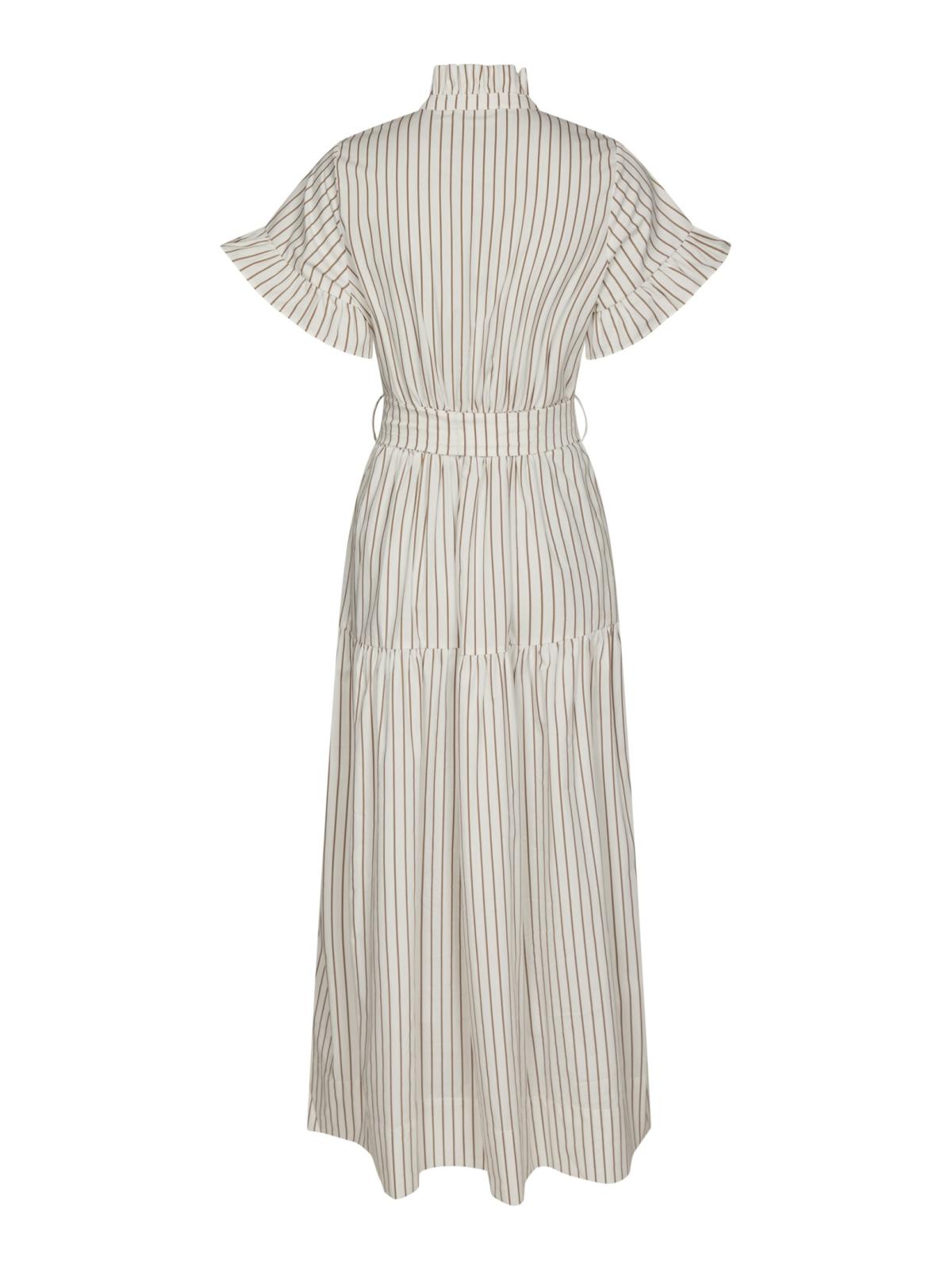 Neo Noir Nellie Wide Stripe Dress, Ivory - 2