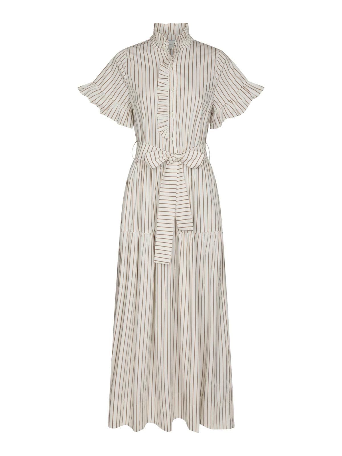 Neo Noir Nellie Wide Stripe Dress, Ivory