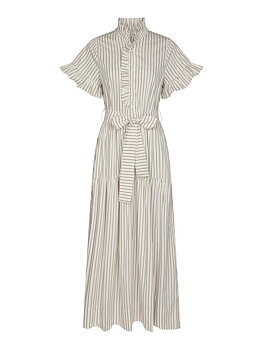 Neo Noir Nellie Wide Stripe Dress, Ivory