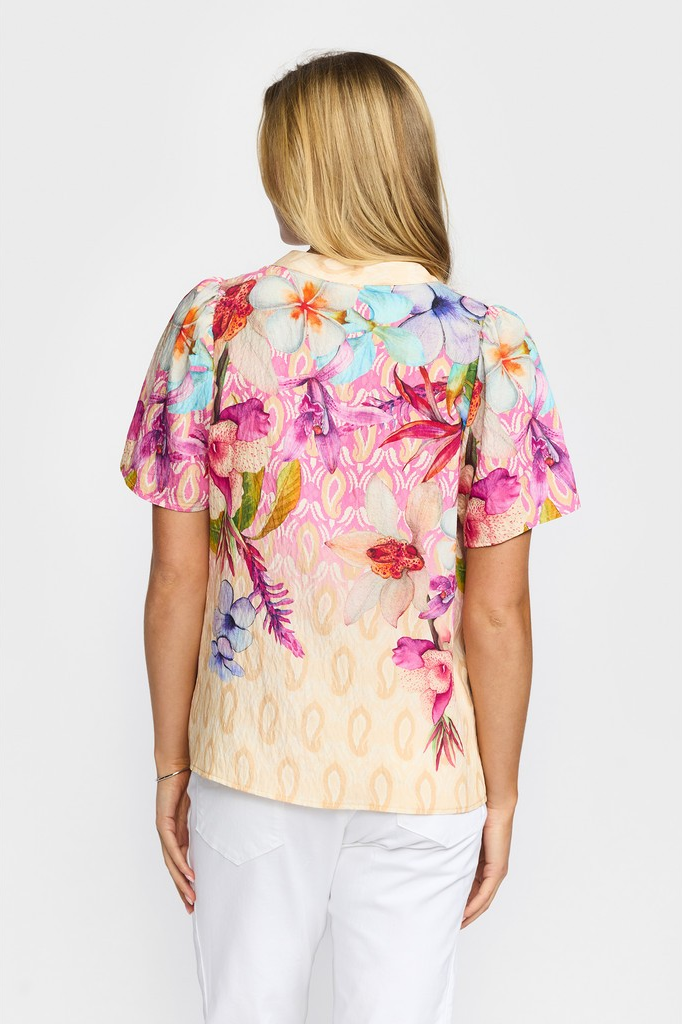 Grete Blouse - Flower Border - 2-Biz - 3