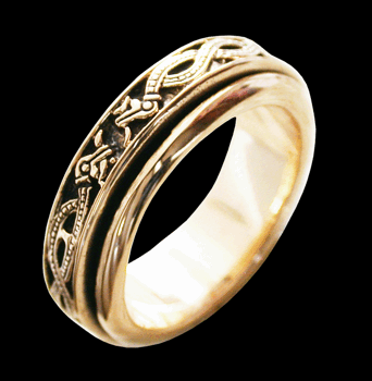 7.9 mm. Brons spinner/ ADHD ring.