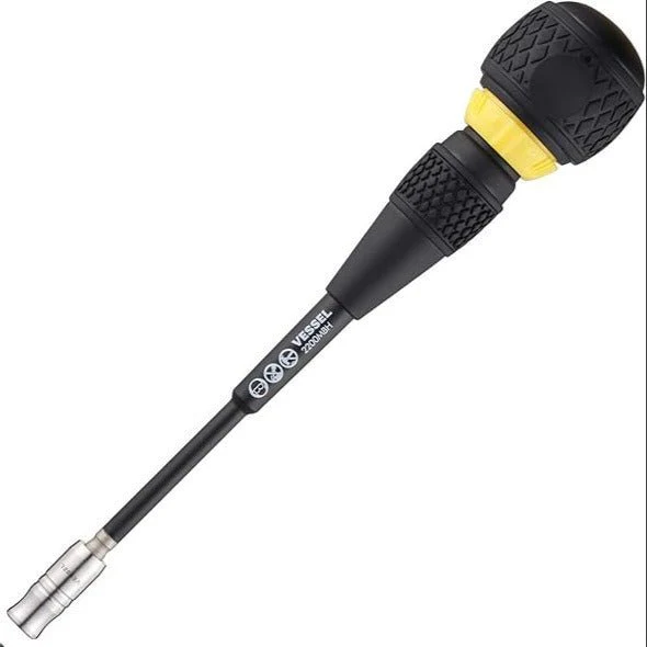 Vessel 2200MBH Ball Grip spärrskruvmejsel med bitshållare