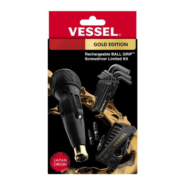 Vessel Ball Grip Screwdriver USB, Limited Edition Gold Edition