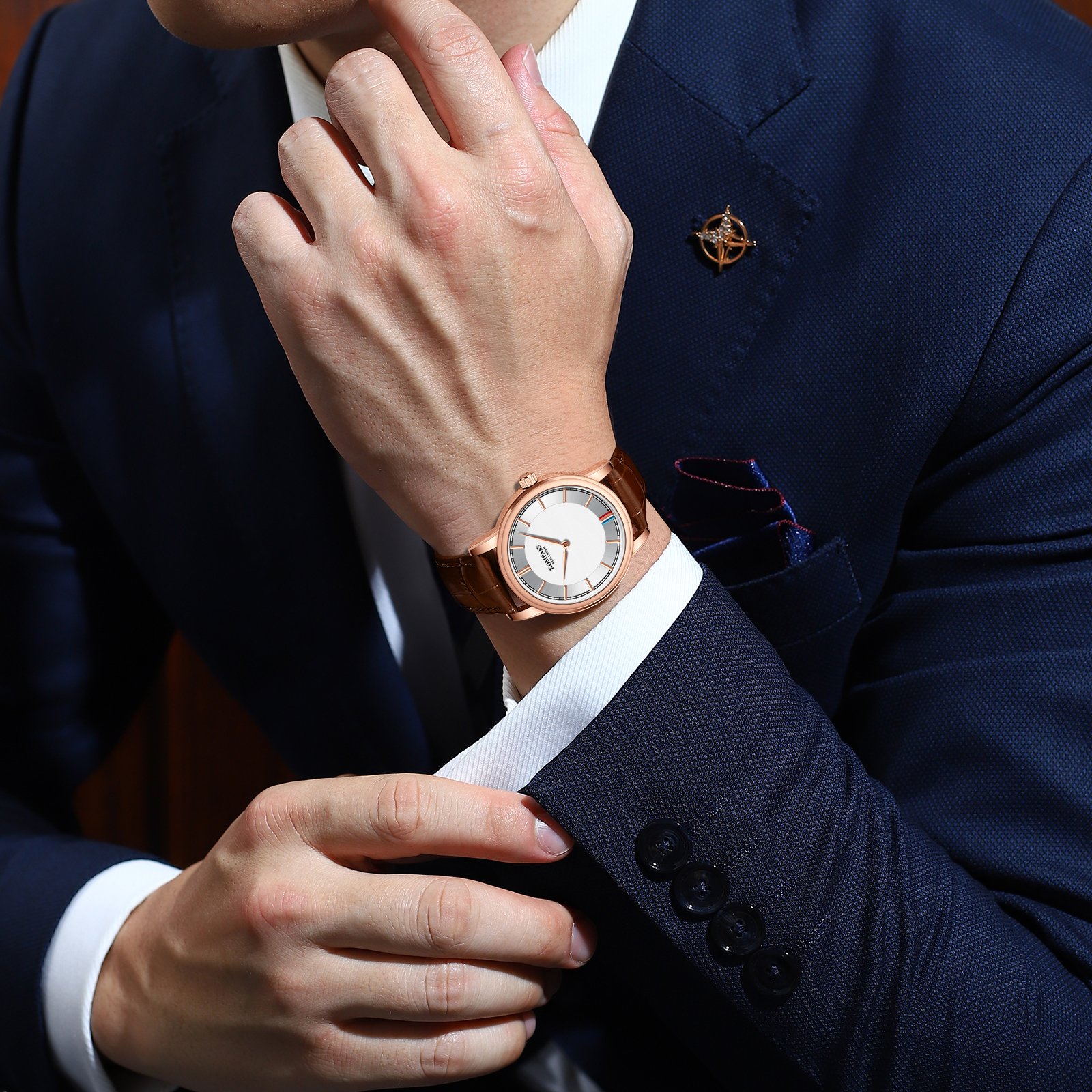 Kompass Corsair Heritage Rose Gold Silver  - 5