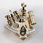 Sextant brass in Wooden box 14x8 cm