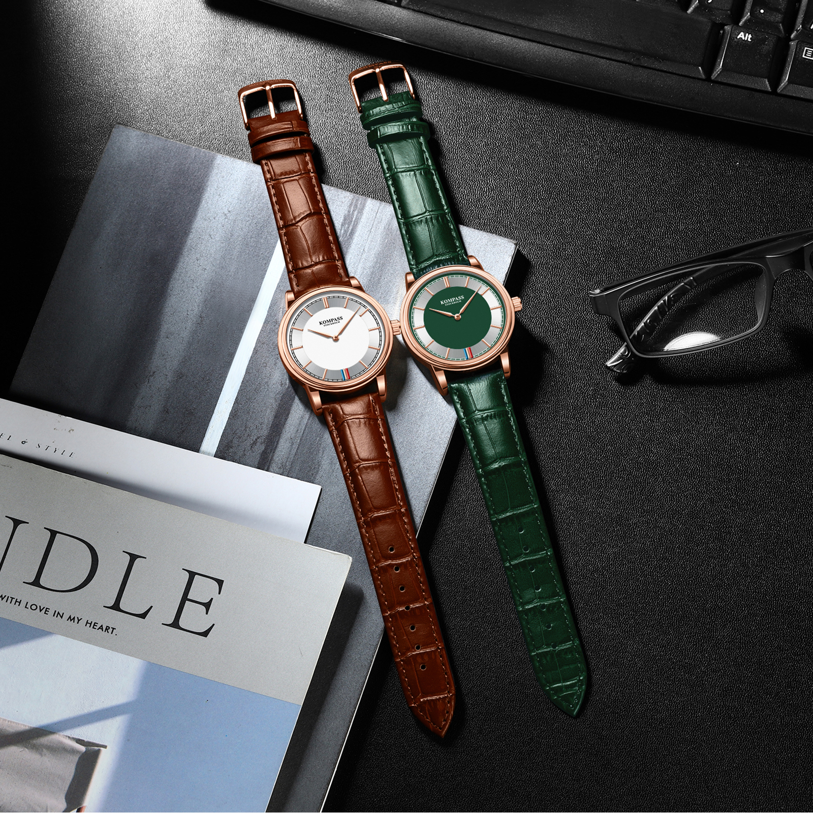 Kompass Corsair Heritage Rose Gold Green - 9