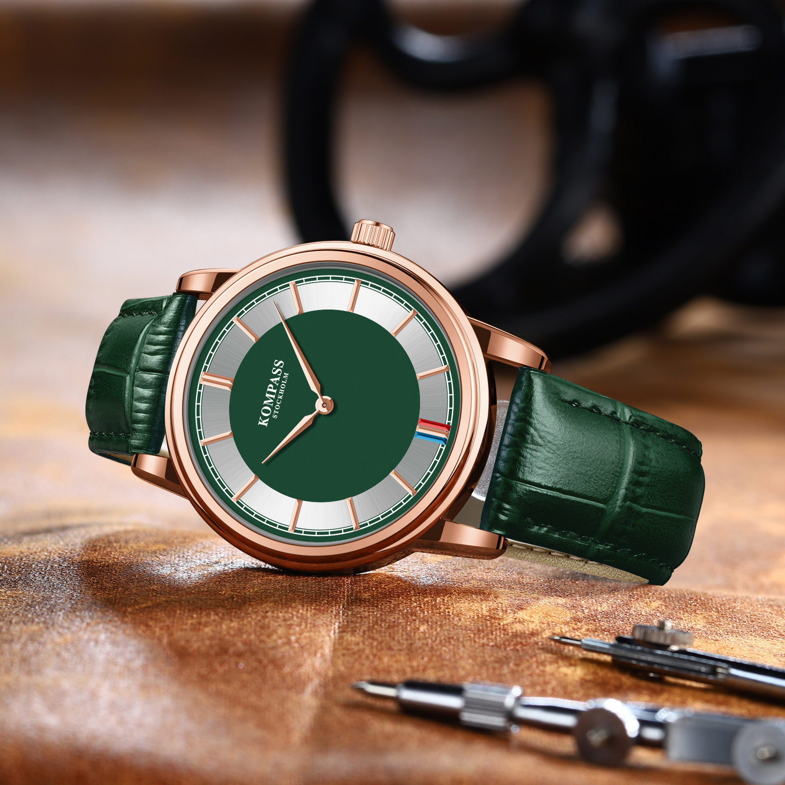 Kompass Corsair Heritage Rose Gold Green - 6