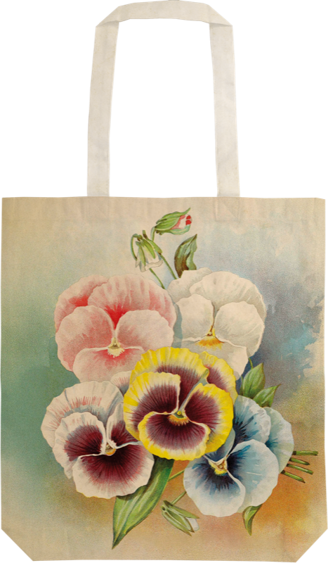 Tygkasse blommor