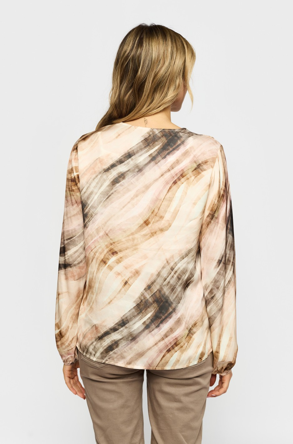 Jette Blouse - Sand Stripe - 2-Biz
