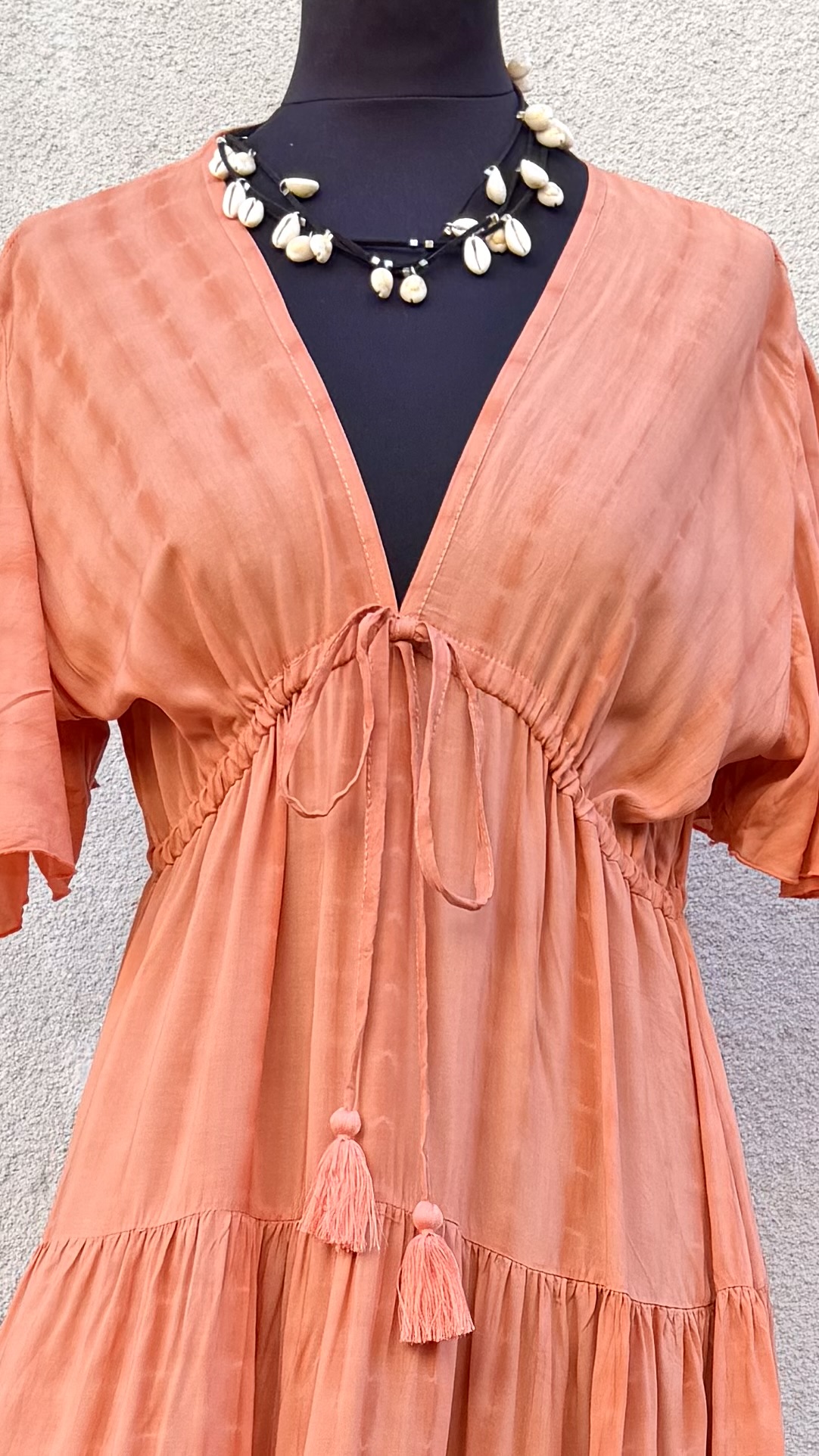 Bao Bao  dress - tie dye salmon - 3