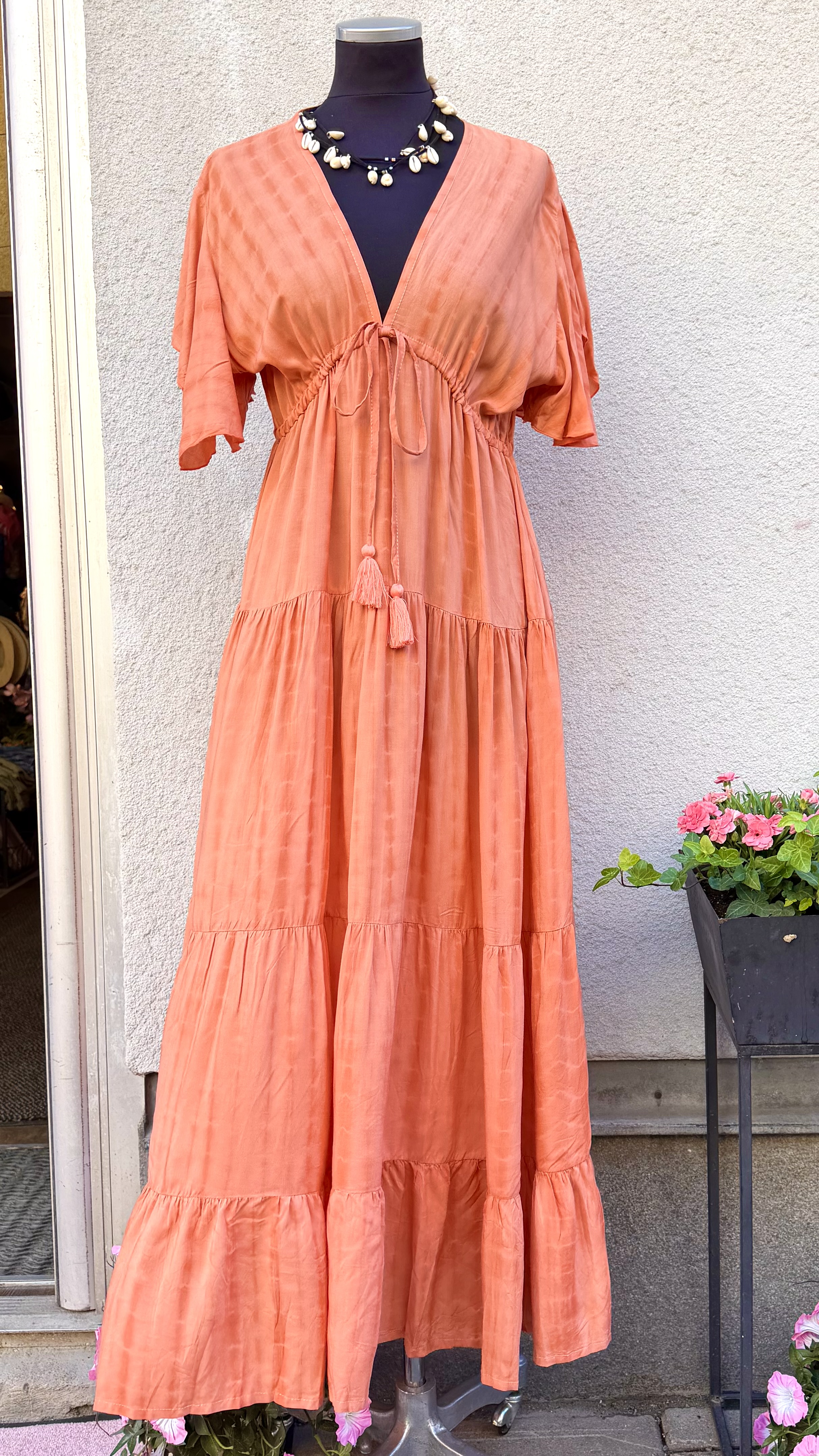 Bao Bao  dress - tie dye salmon