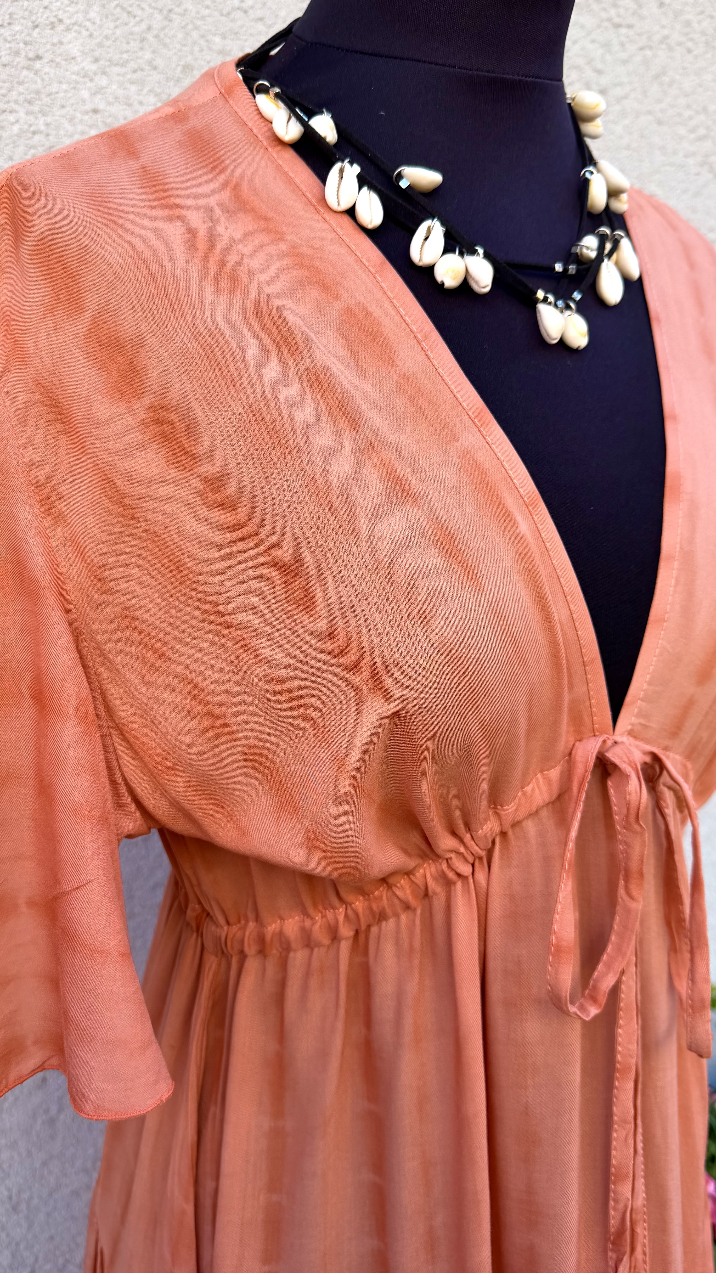 Bao Bao  dress - tie dye salmon - 2