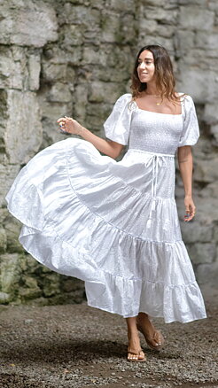  Aphrodite dress - white