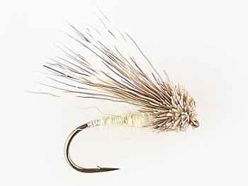 Danofly - Streaking Caddis Cream Dry #14