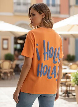 HOLA t-shirt orange