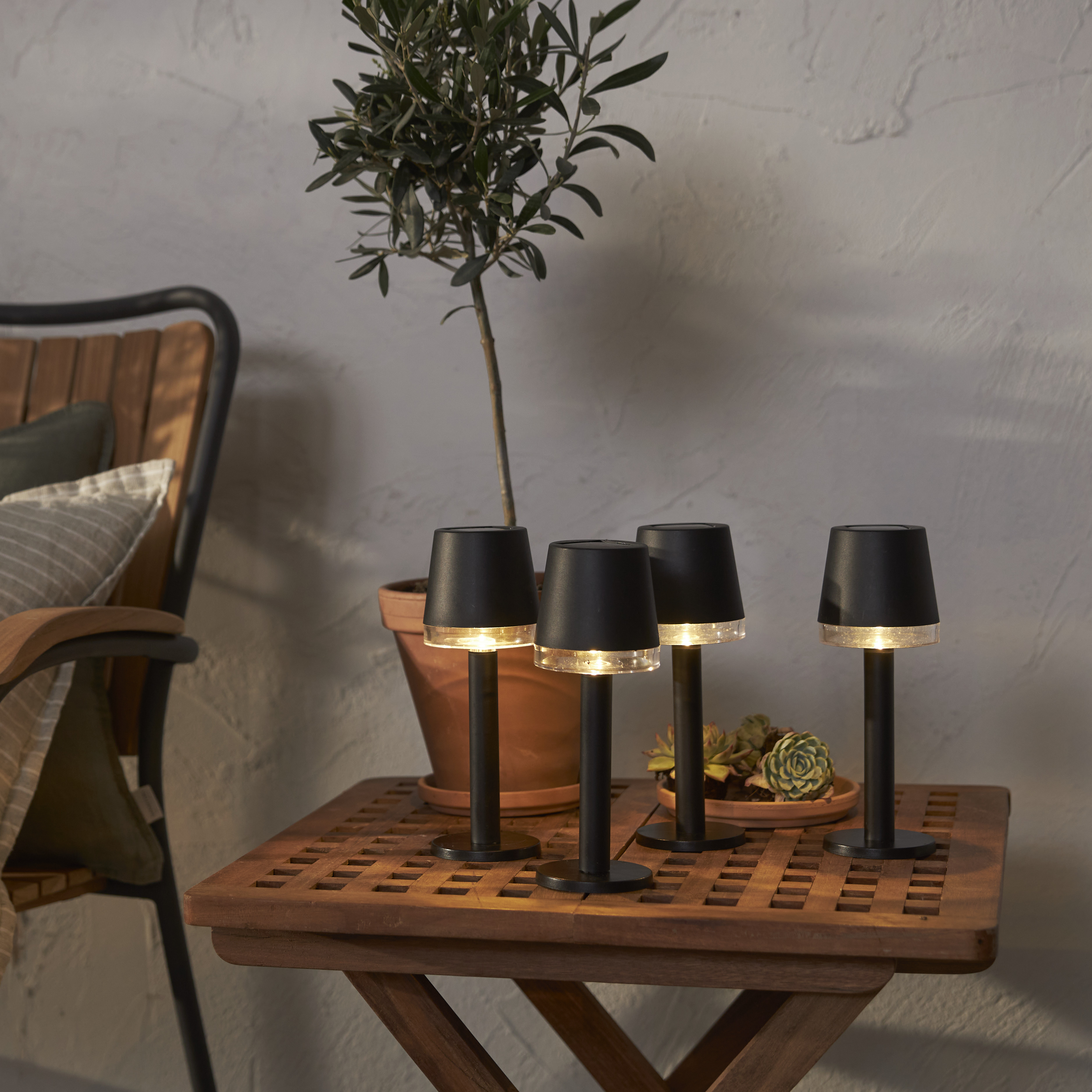 Solar cell decoration - Lamp - 21x8 cm - Solar cell lighting - 4