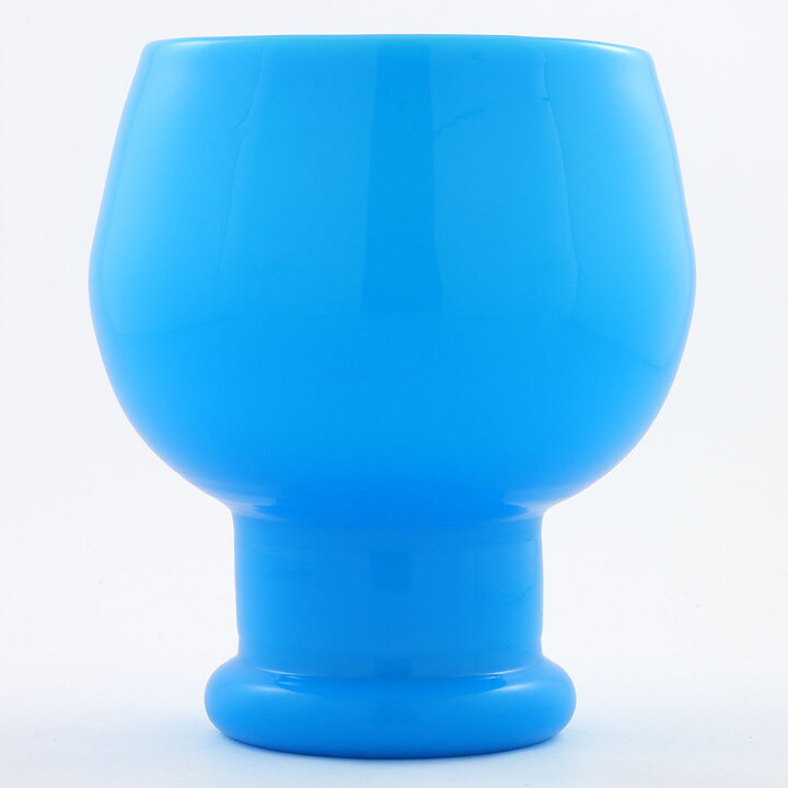 Erik Höglund (1960s) Blue Goblet Vase 17 cm