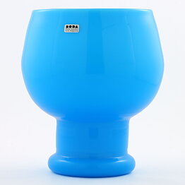 Erik Höglund (1960s) Blue Goblet Vase 17 cm