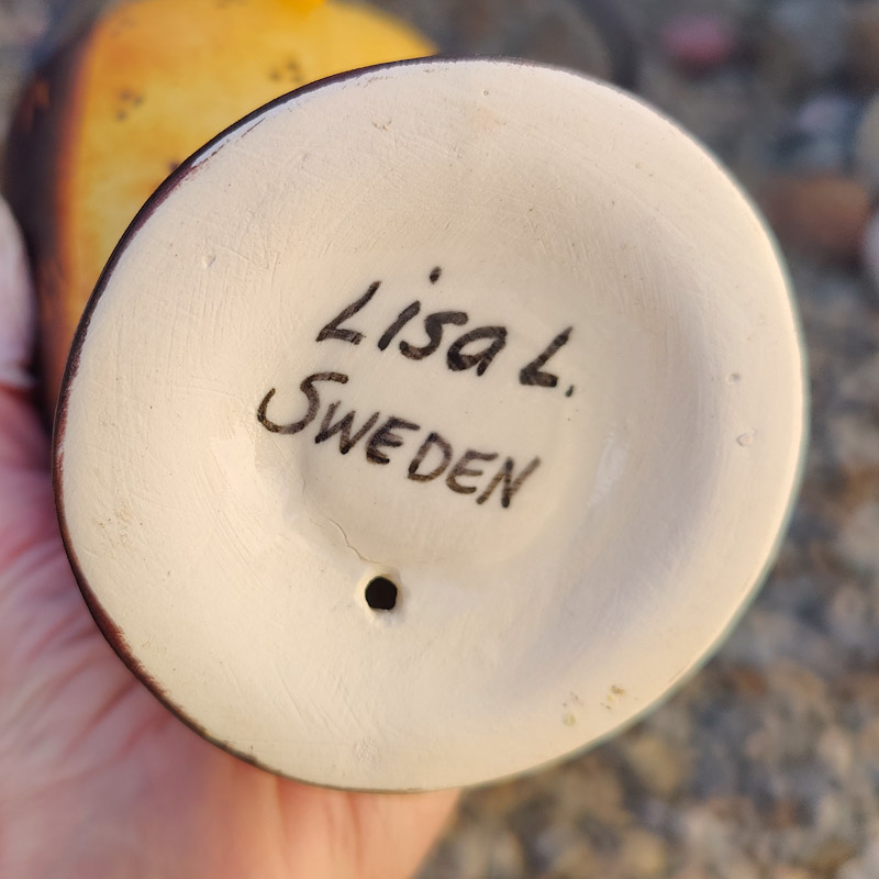 Fågel Fingal gul av Lisa Larson - 4