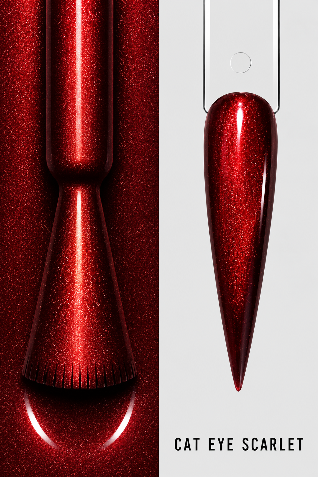Cat Eye Gel Polish - Scarlet