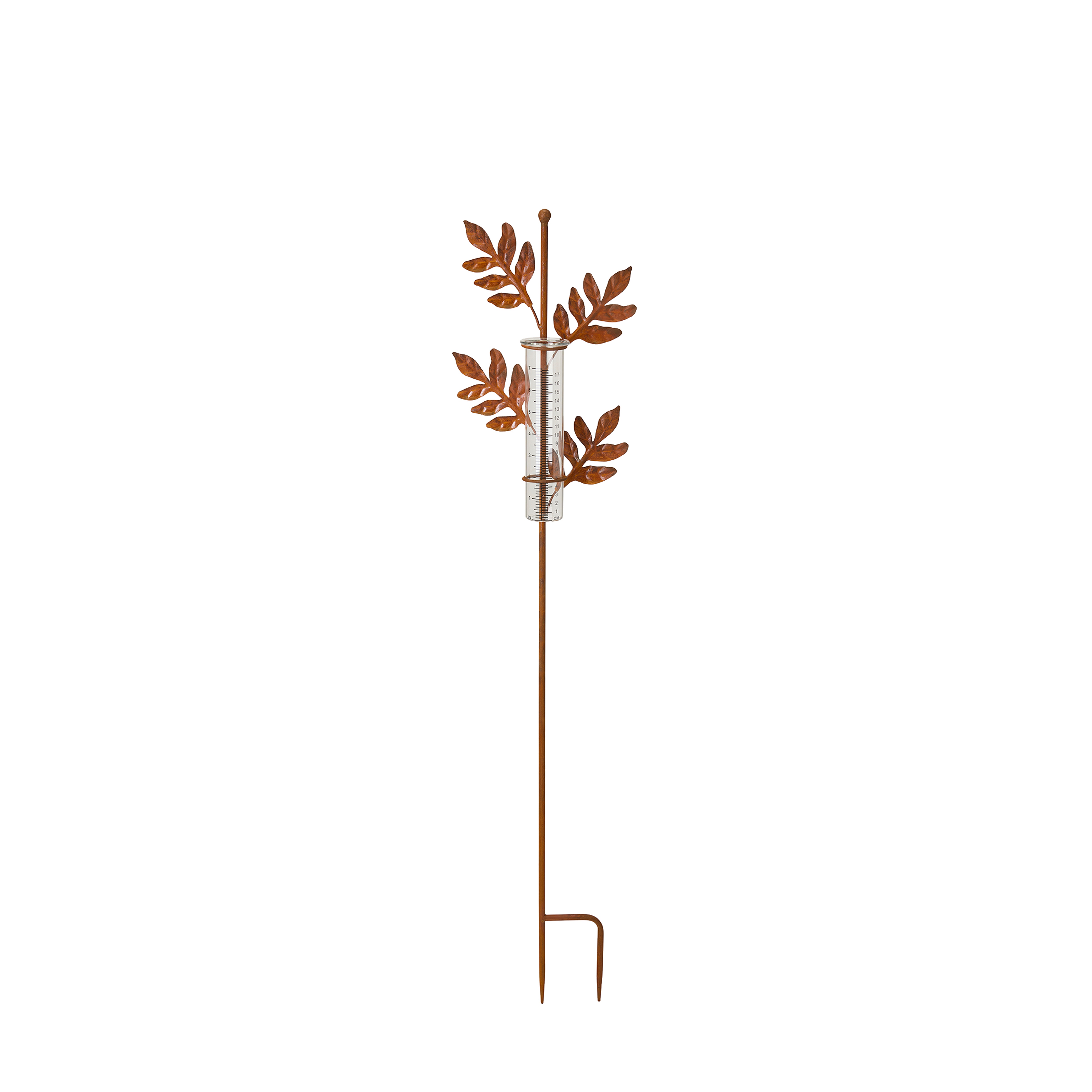 Regnmätare - Löv - Rost - 100 cm - 2