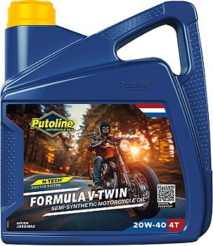 20W-40 Putoline Delsyntet Formula V-Twin  Delsyntet MC Olja 4 Liter  554-74095