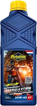 20W-40 Putoline Delsyntet Formula V-Twin  Delsyntet MC Olja 4 Liter  554-74095 - 2